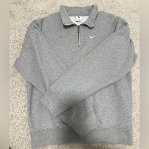 Nike Women’s XS Grey Fleece Lined Half Zip Pullover – Like New